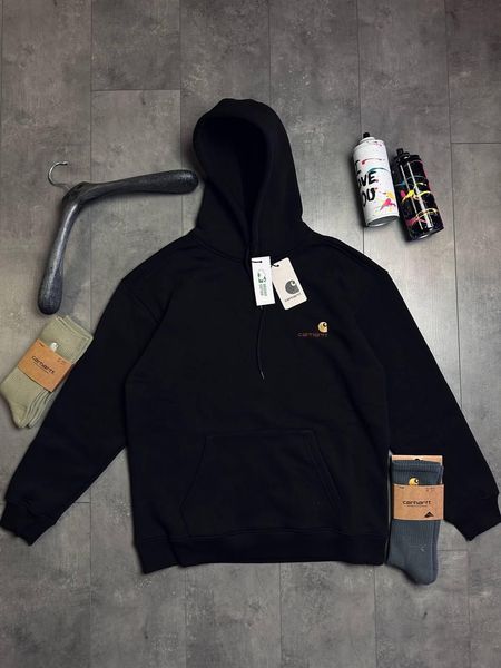 Чоловіче худі чорне, толстовка Carhartt Чоловіче худі hoodie Carhartt худі темне Одяг кархарт Carhartt S-XL 2368593309 фото